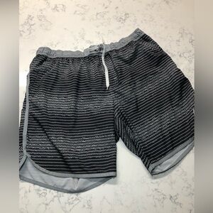 Men’s Black and White Athletic Shorts